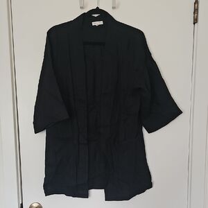 Whimsy + Row Linen Open Robe Coat